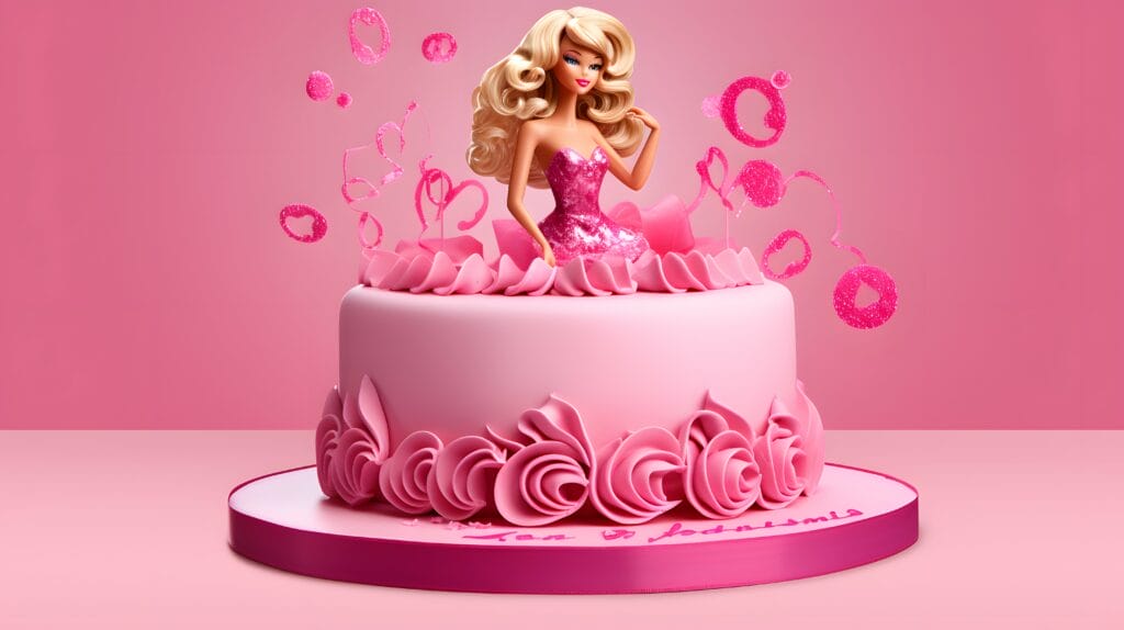 bolo da barbie
