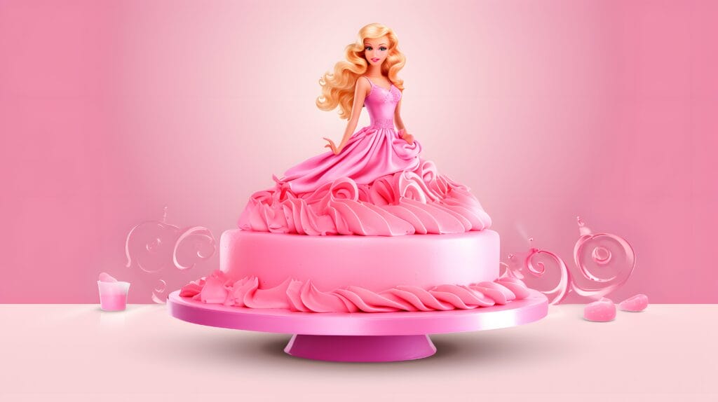 bolo da barbie