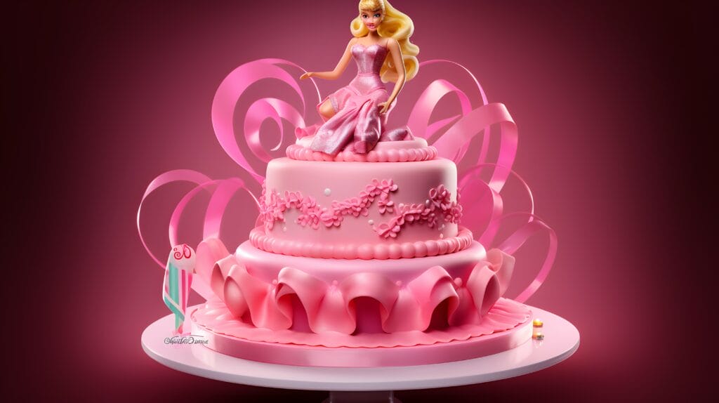 bolo da barbie