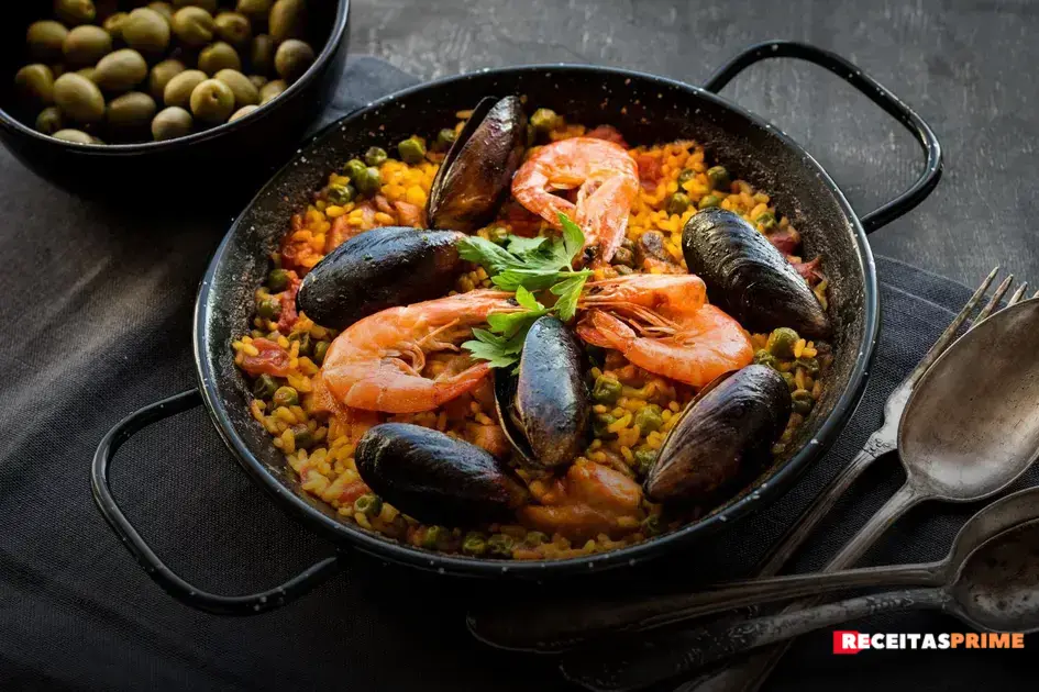 paella de frutos do mar
