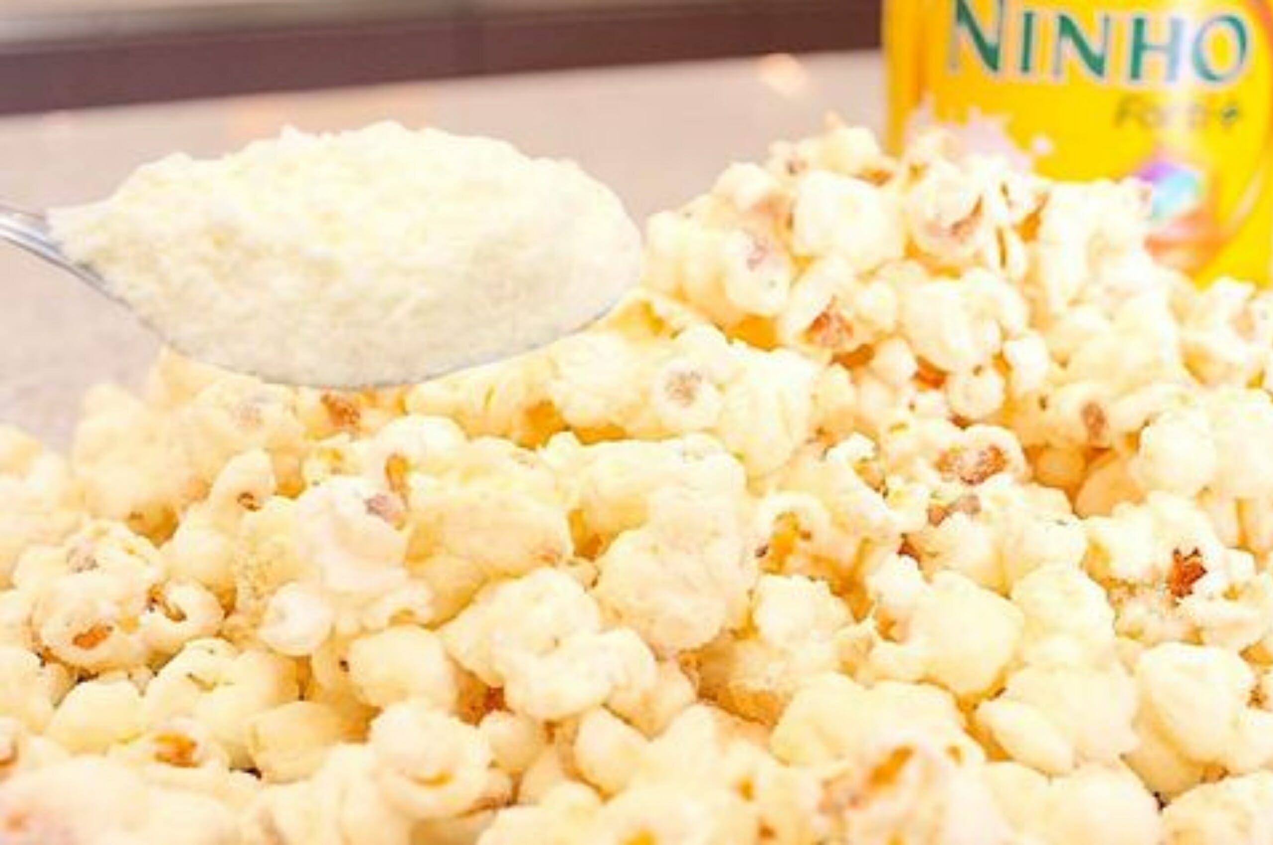 pipoca de leite ninho receita