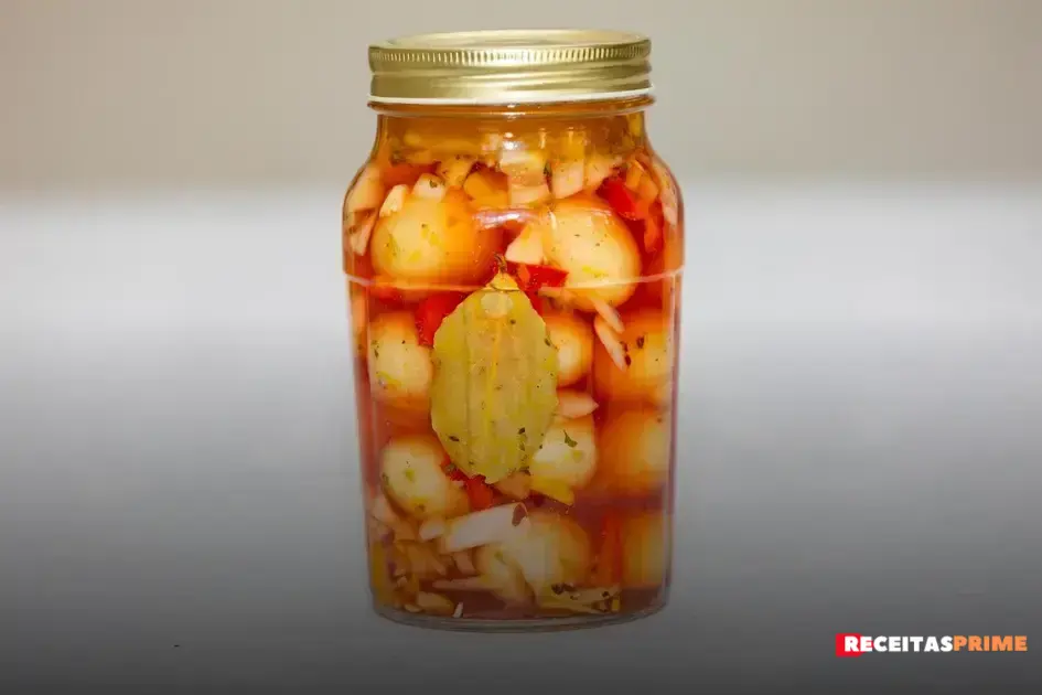 Receita fácil de cebola em conserva para acompanhar seus pratos favoritos