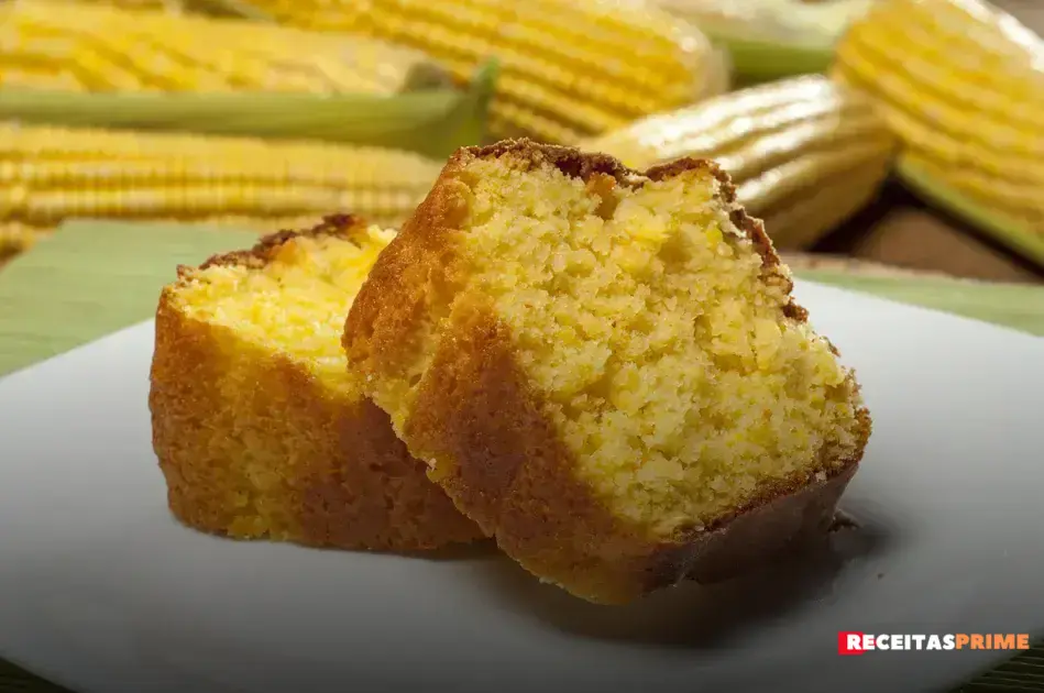 Receita tradicional de bolo de milho