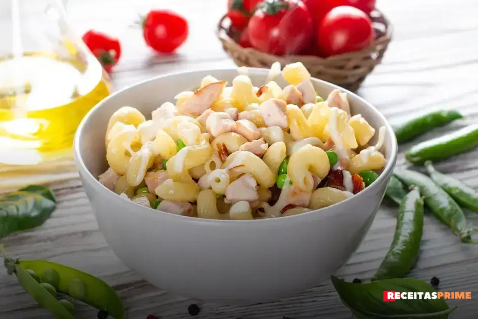salada de macarrão gourmet