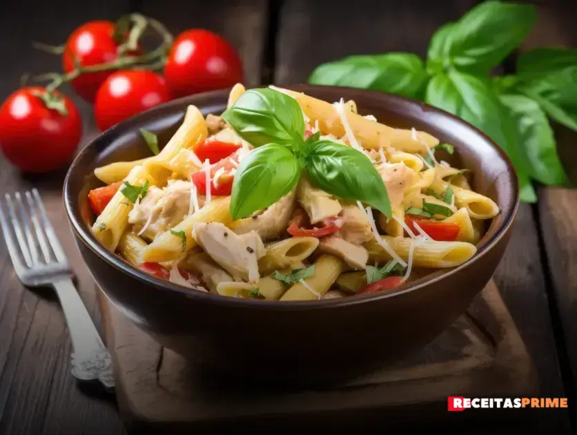 salada de macarrão simples com maionese